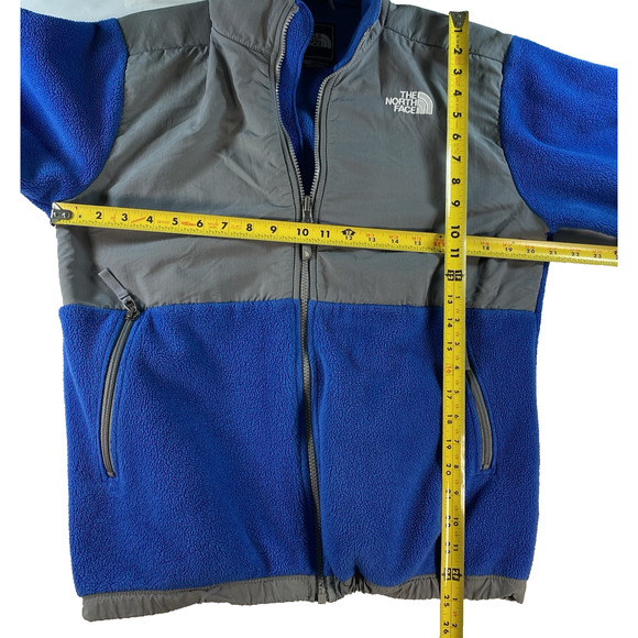 The North Face Boys Size XL VINTAGE Denali Fleece Jacket Blue Grey - Picture 7 of 9